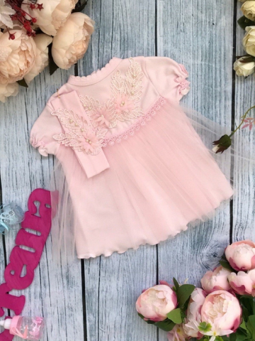 Купить оптом 160 - К/Р. Платье с повязкой на голову,хлопок 100 % интерлок 74,80,86 в Ульяновске