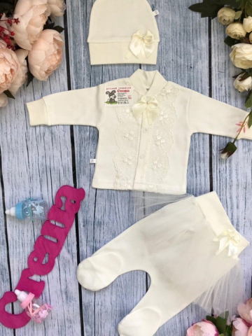 Купить оптом 172. Костюм 3-х предметник "юбка" , хлопок 100 % интерлок в Ульяновске