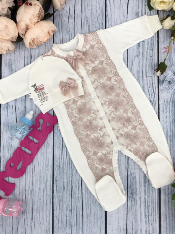 Купить оптом 216-П. Комбинезон с шапкой,100% хлопок интерлок в Ульяновске